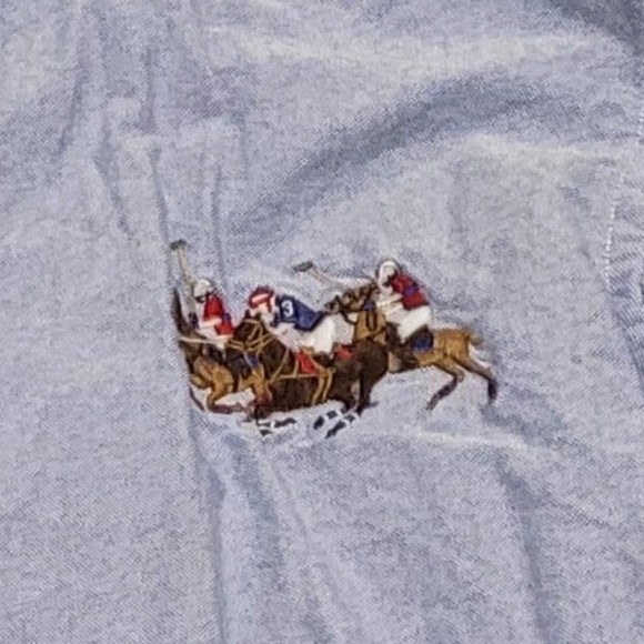 Polo Ralph Lauren Boys Big Multi Logo Button Down...Size S - Picture 2 of 3